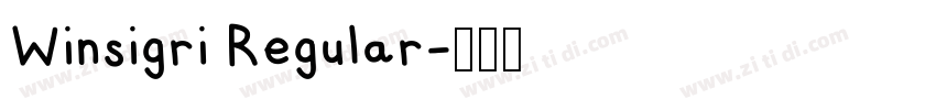 Winsigri Regular字体转换